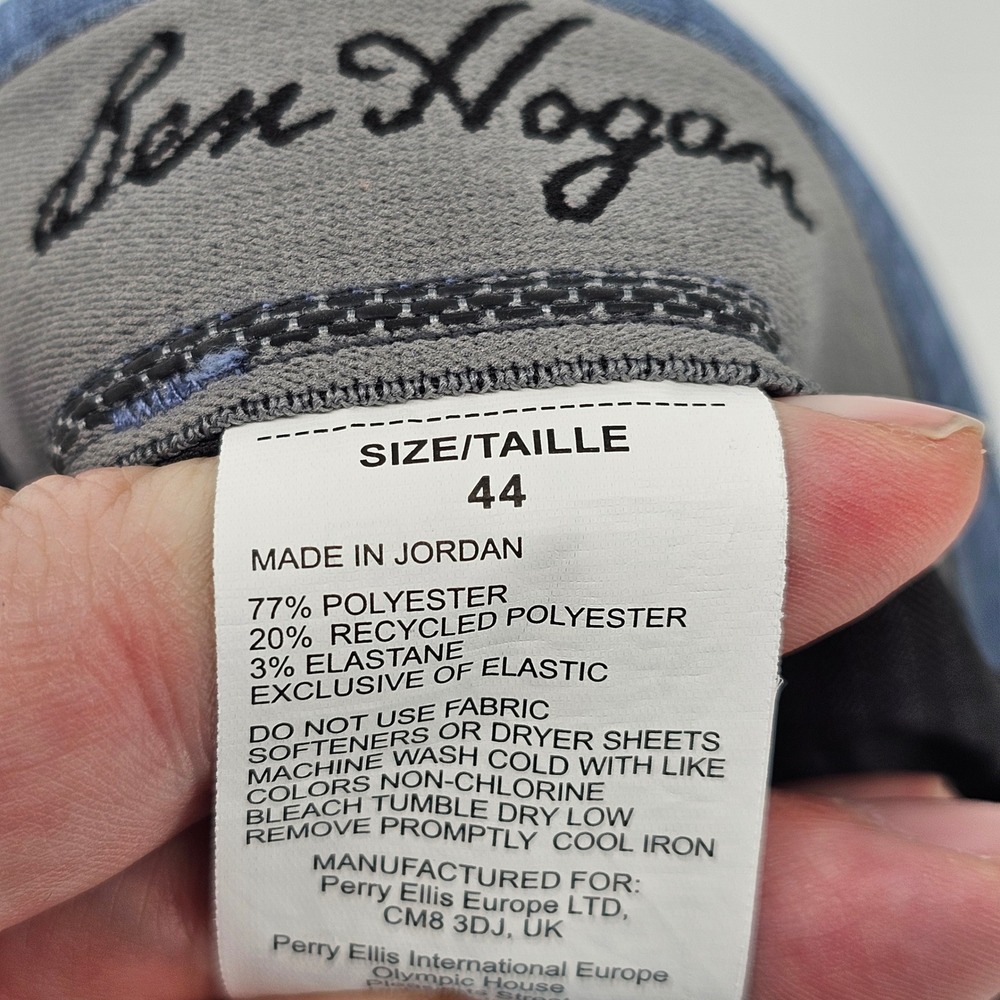 Ben Hogan Golf Shorts Mens 44 Blue Heather Performance Stretch Flat Front - Picture 4 of 7